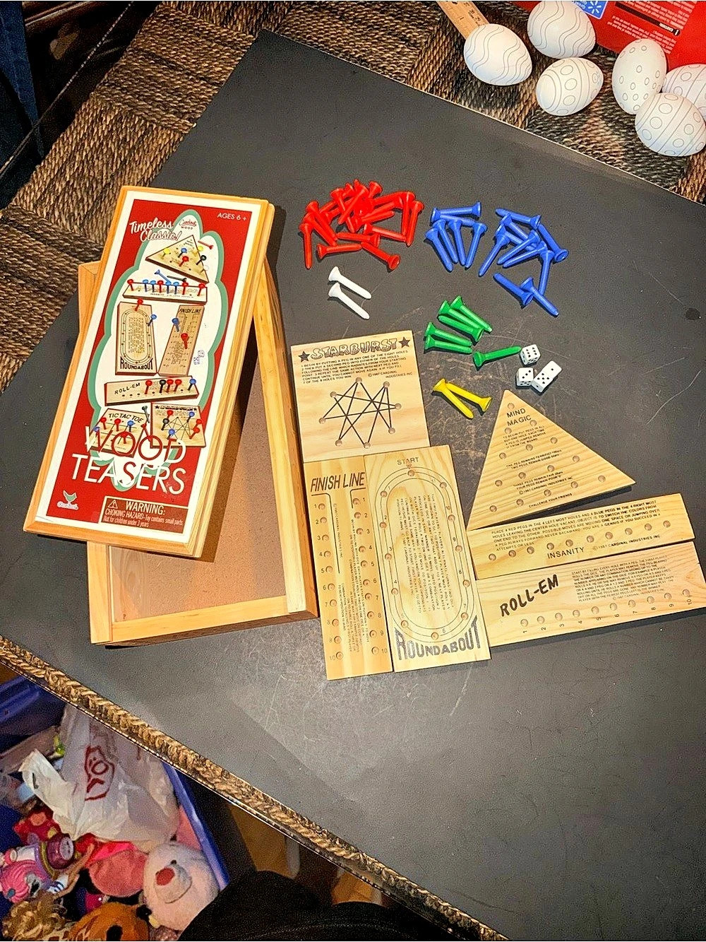 Cardinal Wood Teasers Wooden Board Game Set